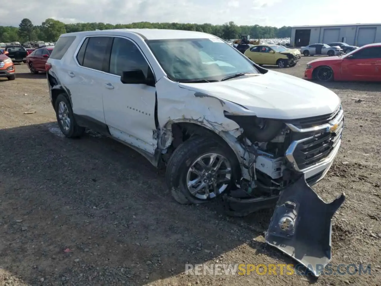 4 Фотография поврежденного автомобиля 1GNERFKW5MJ246582 CHEVROLET TRAVERSE 2021
