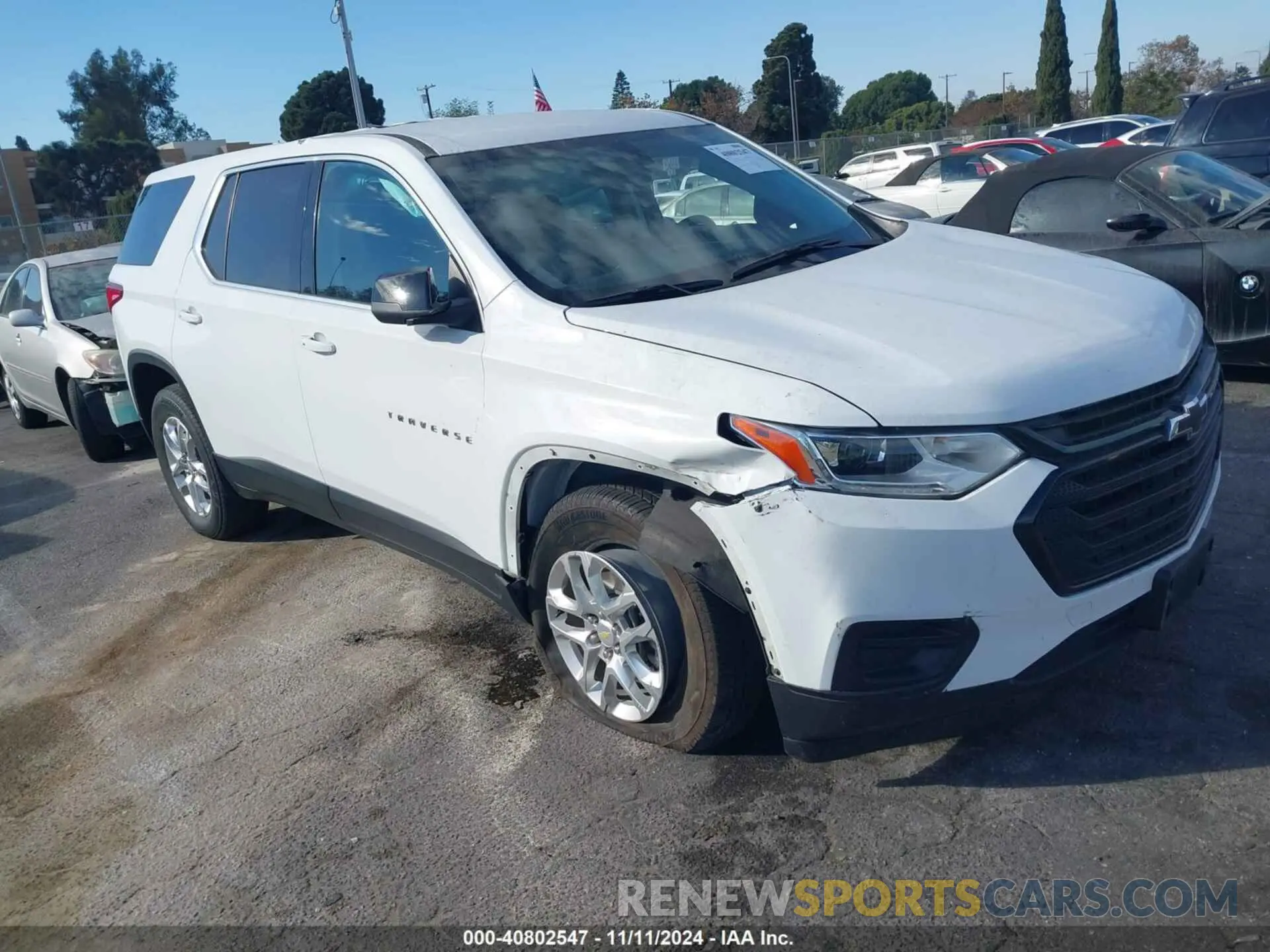 1 Photograph of a damaged car 1GNERFKW5MJ249062 CHEVROLET TRAVERSE 2021