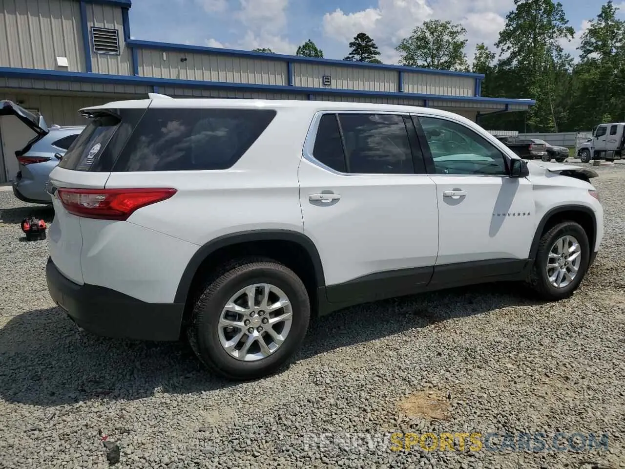3 Photograph of a damaged car 1GNERFKW6MJ135040 CHEVROLET TRAVERSE 2021