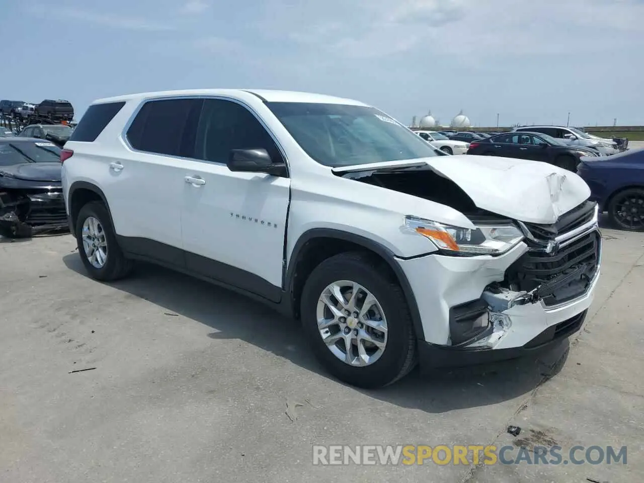 4 Photograph of a damaged car 1GNERFKW6MJ164585 CHEVROLET TRAVERSE 2021