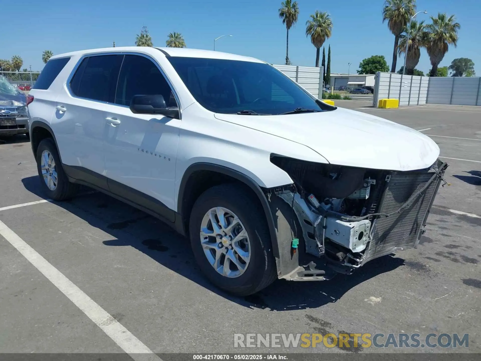 1 Photograph of a damaged car 1GNERFKW8MJ266373 CHEVROLET TRAVERSE 2021