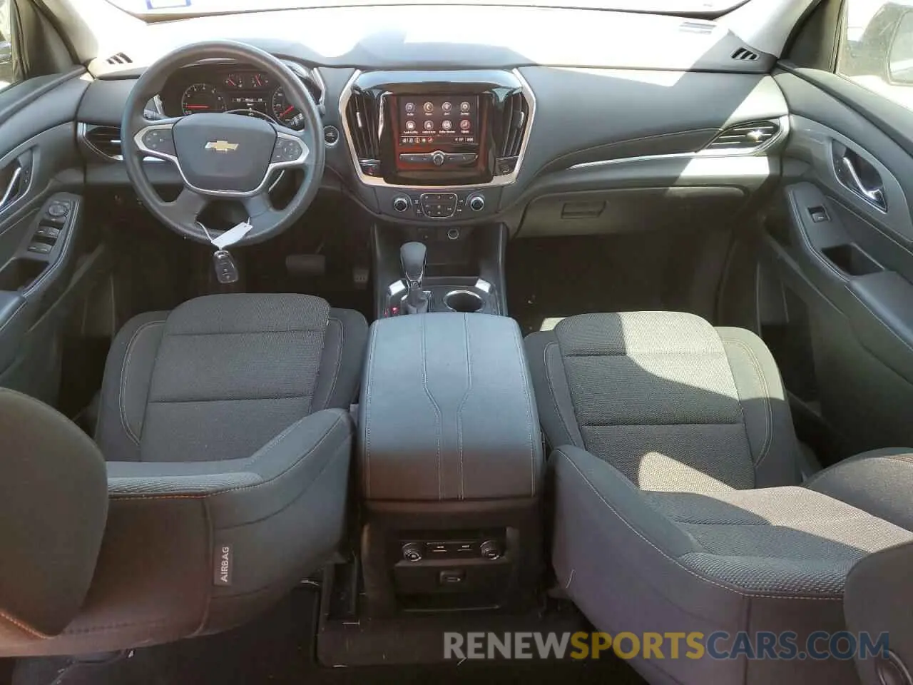 8 Фотография поврежденного автомобиля 1GNERFKWXMJ108908 CHEVROLET TRAVERSE 2021