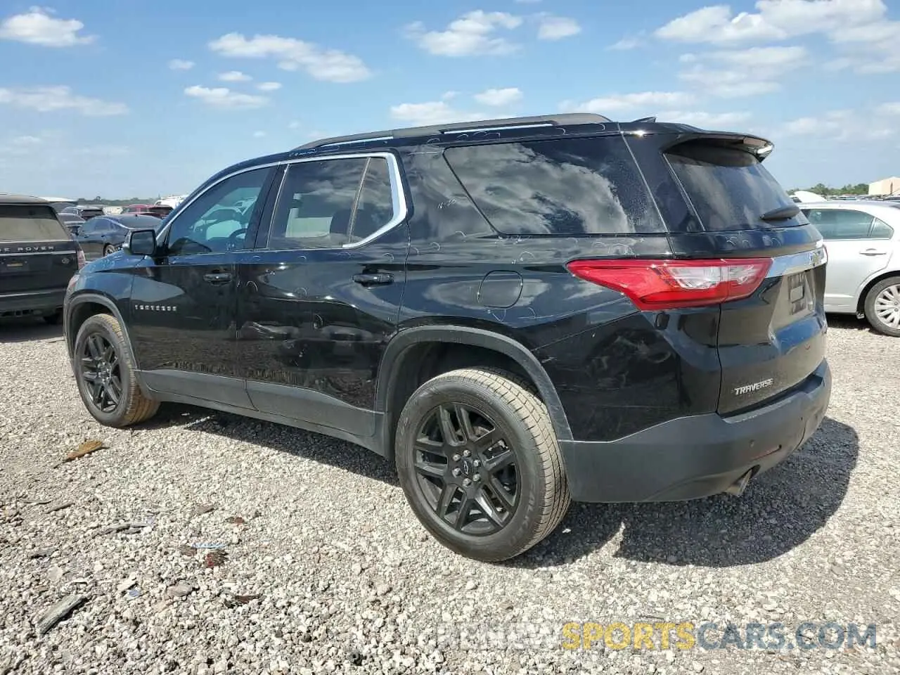 2 Photograph of a damaged car 1GNERGKW3MJ250345 CHEVROLET TRAVERSE 2021