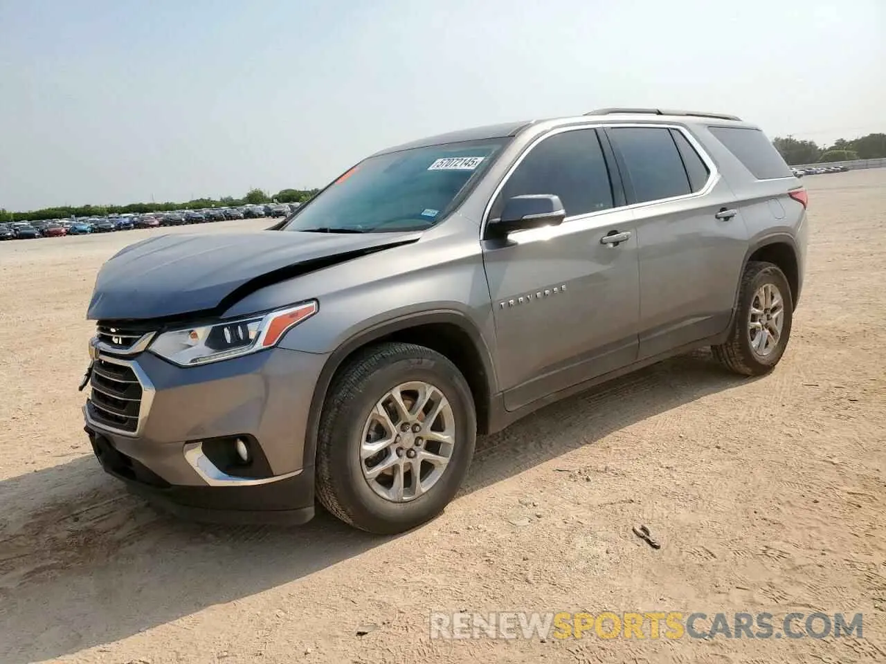 1 Photograph of a damaged car 1GNERGKW4MJ132546 CHEVROLET TRAVERSE 2021