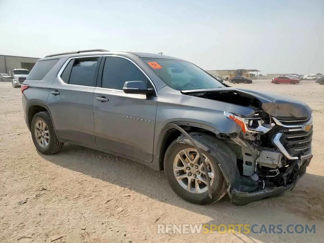 4 Photograph of a damaged car 1GNERGKW4MJ132546 CHEVROLET TRAVERSE 2021