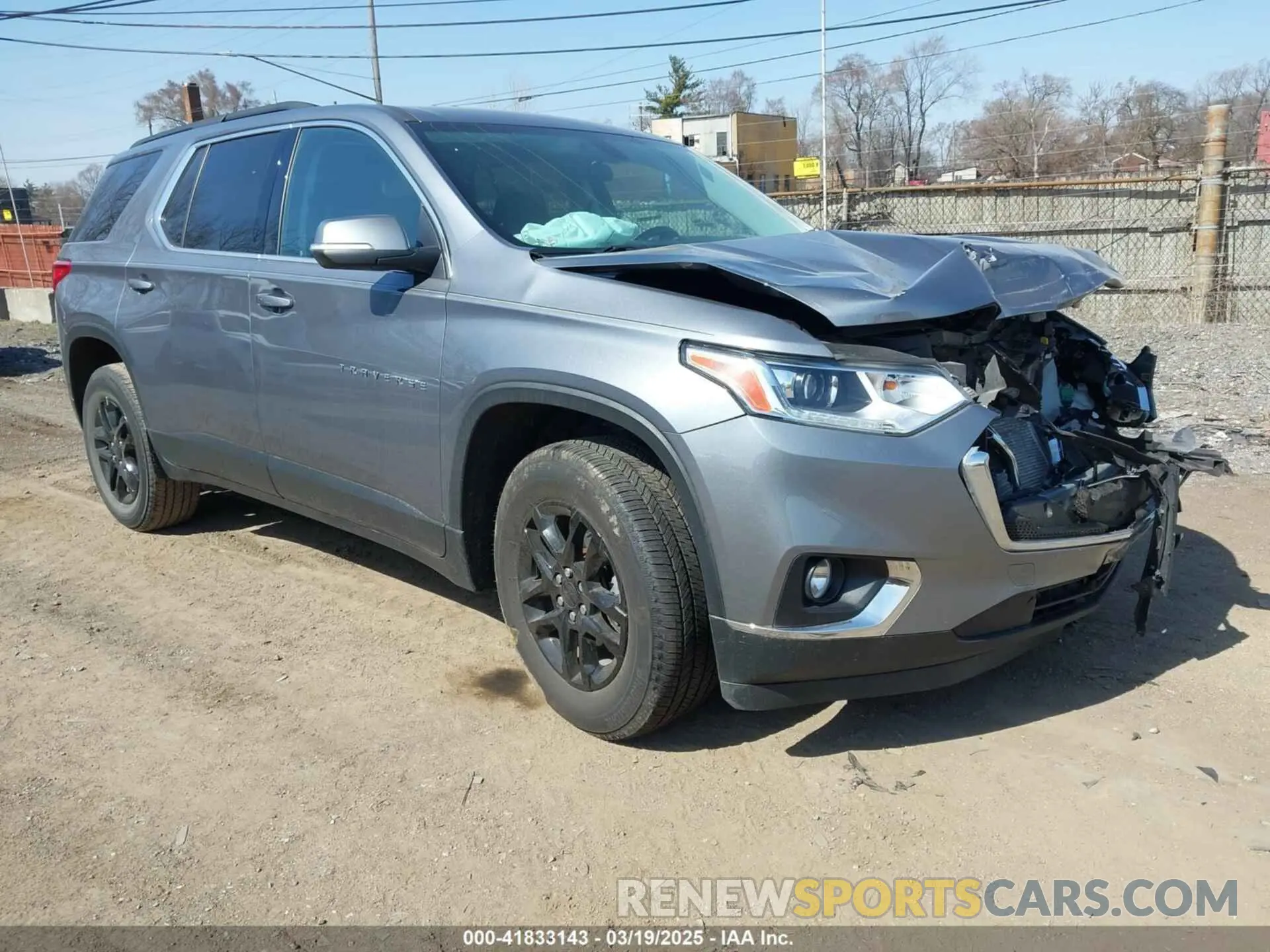 1 Photograph of a damaged car 1GNERGKW5MJ183750 CHEVROLET TRAVERSE 2021