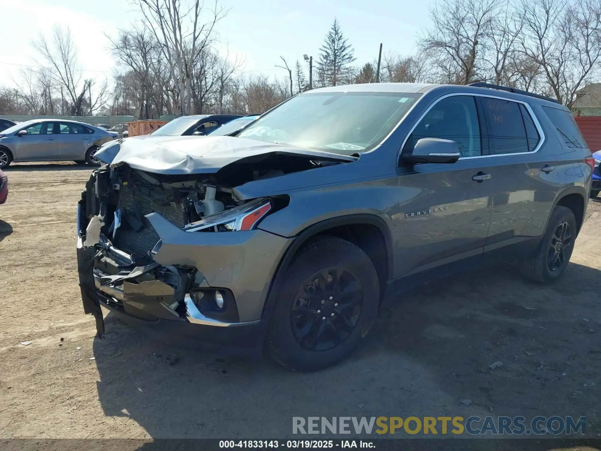 2 Photograph of a damaged car 1GNERGKW5MJ183750 CHEVROLET TRAVERSE 2021