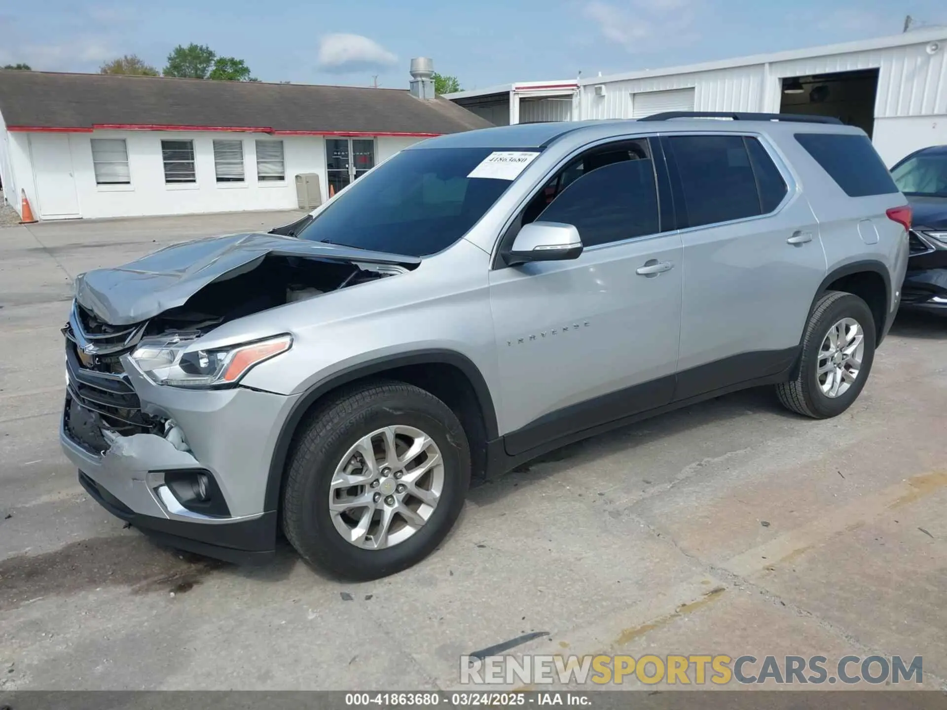2 Photograph of a damaged car 1GNERGKW5MJ254932 CHEVROLET TRAVERSE 2021