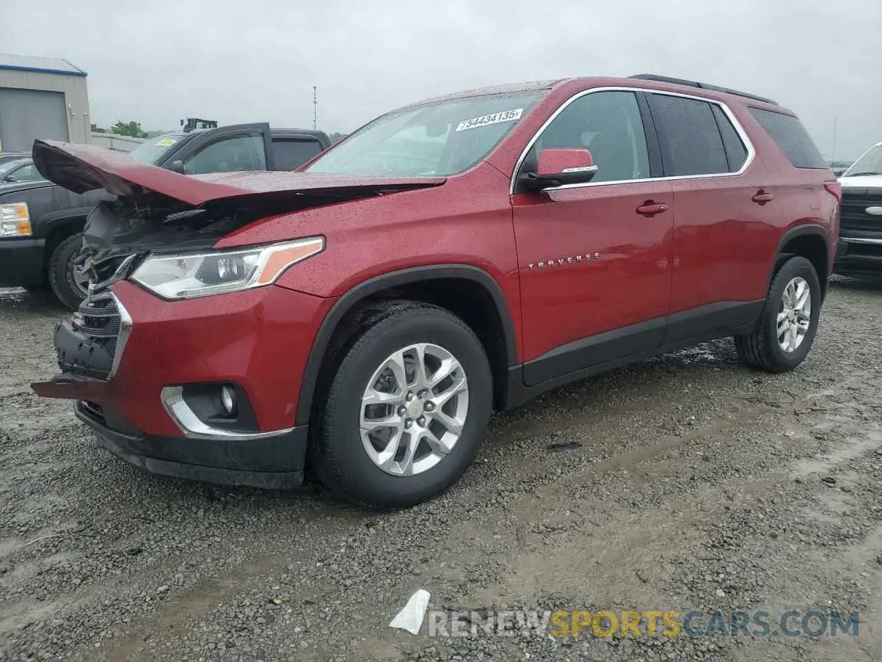1 Photograph of a damaged car 1GNERGKW9MJ239883 CHEVROLET TRAVERSE 2021