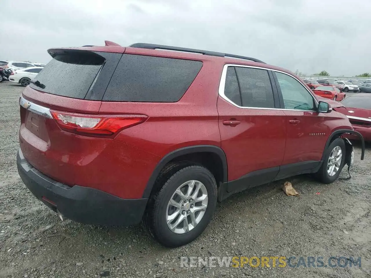 3 Photograph of a damaged car 1GNERGKW9MJ239883 CHEVROLET TRAVERSE 2021