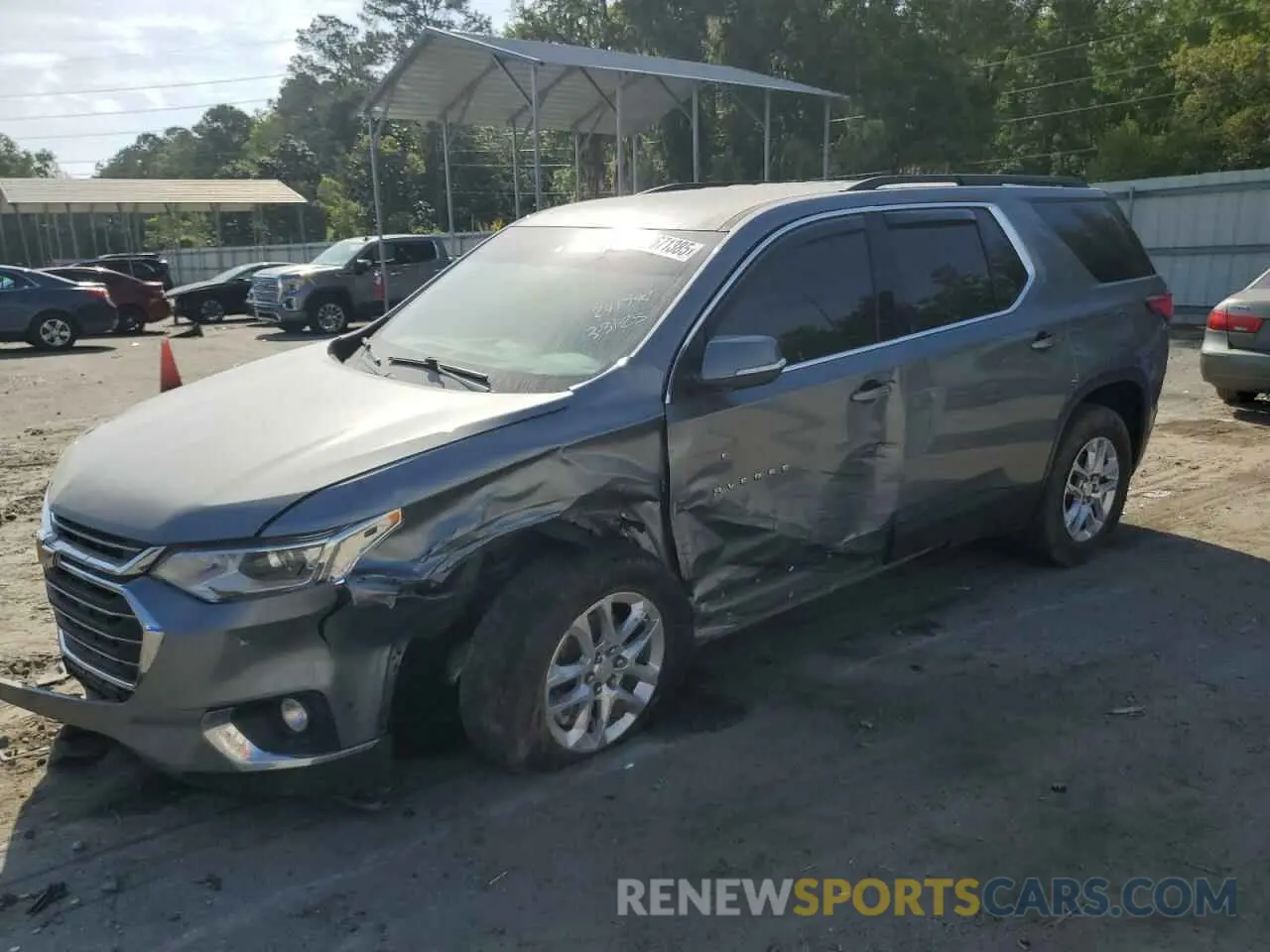 1 Фотография поврежденного автомобиля 1GNERGKW9MJ241794 CHEVROLET TRAVERSE 2021