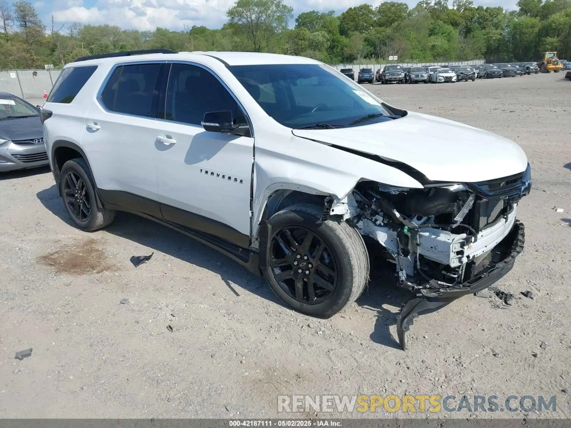 1 Photograph of a damaged car 1GNERGKW9MJ271894 CHEVROLET TRAVERSE 2021
