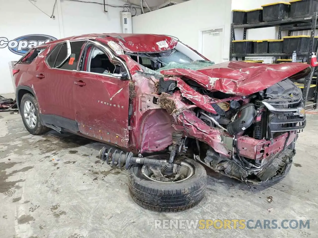 4 Фотография поврежденного автомобиля 1GNERGKWXMJ105447 CHEVROLET TRAVERSE 2021