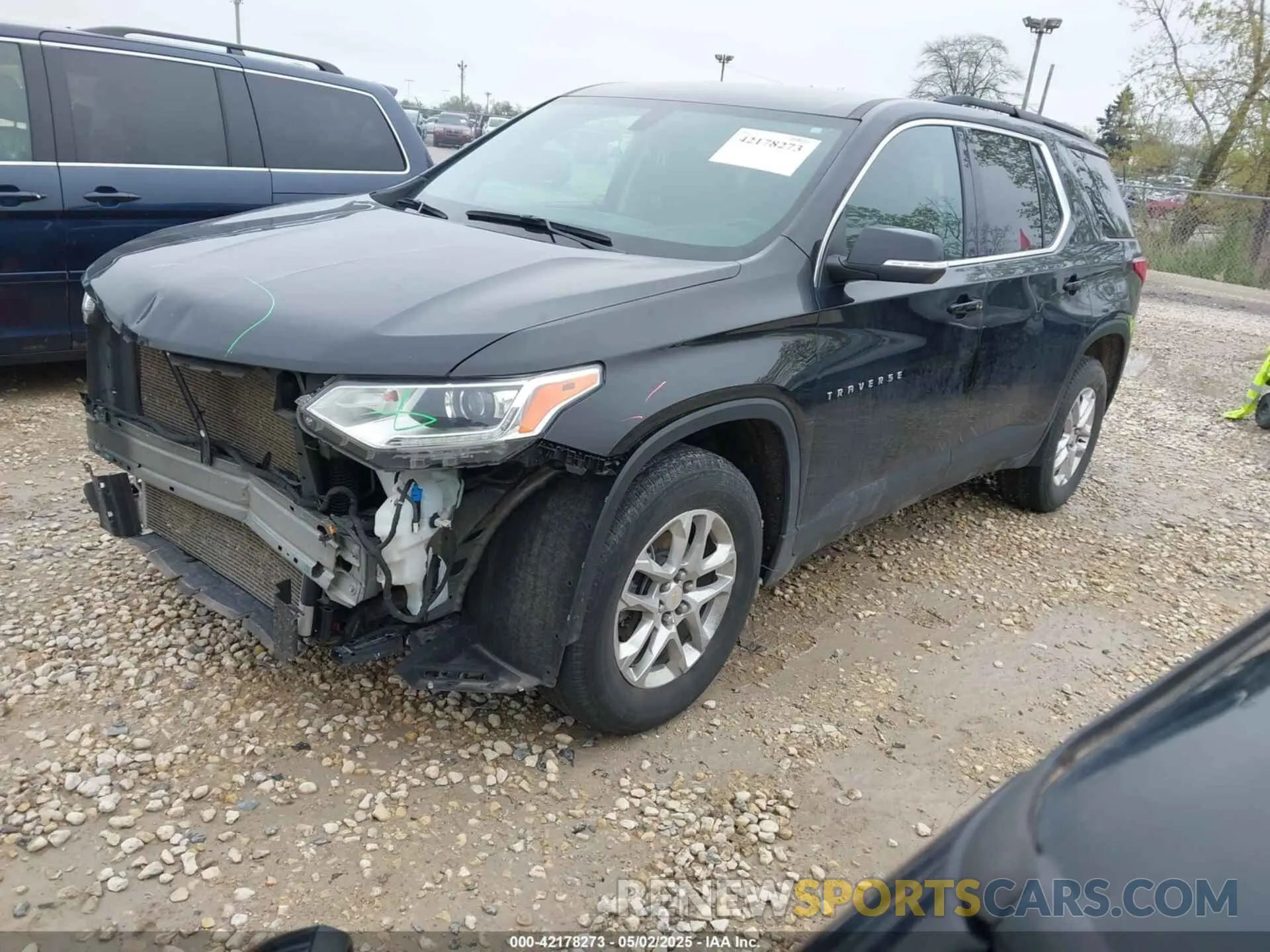 2 Photograph of a damaged car 1GNERHKW0MJ218426 CHEVROLET TRAVERSE 2021