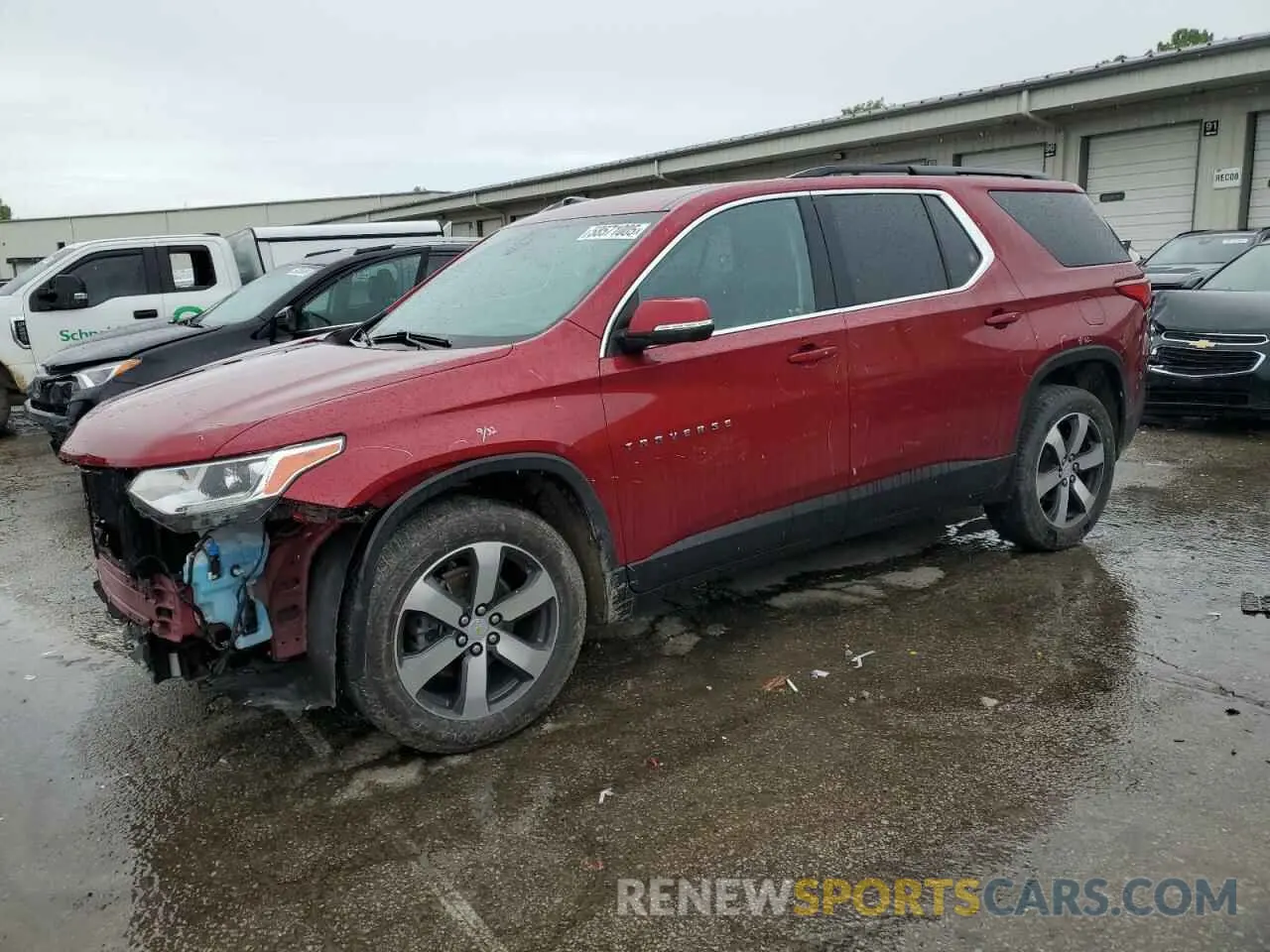 1 Photograph of a damaged car 1GNERHKW0MJ235033 CHEVROLET TRAVERSE 2021