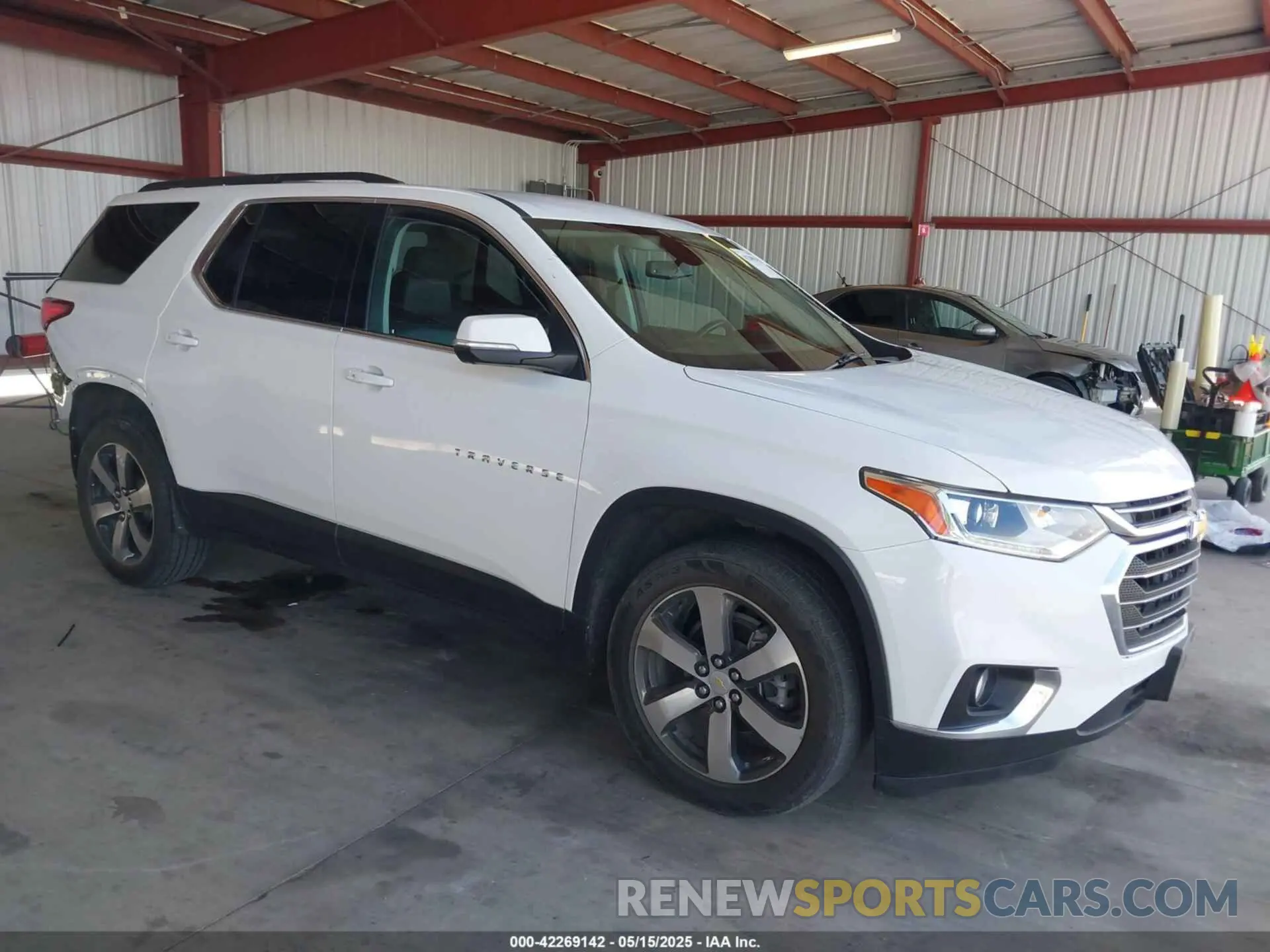 1 Photograph of a damaged car 1GNERHKW8MJ232171 CHEVROLET TRAVERSE 2021