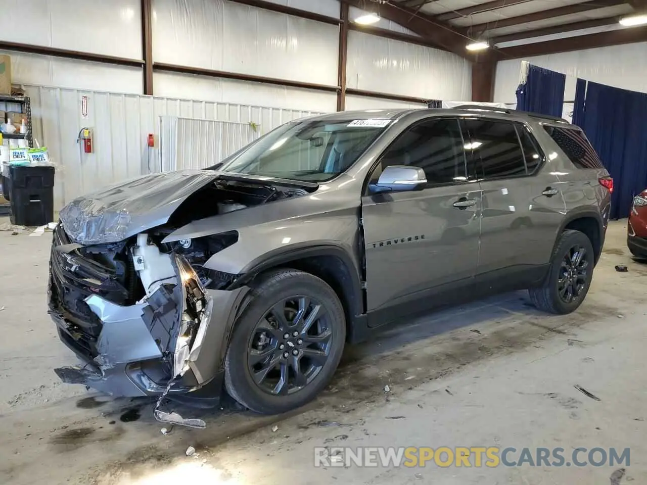 1 Photograph of a damaged car 1GNERJKW3MJ135340 CHEVROLET TRAVERSE 2021