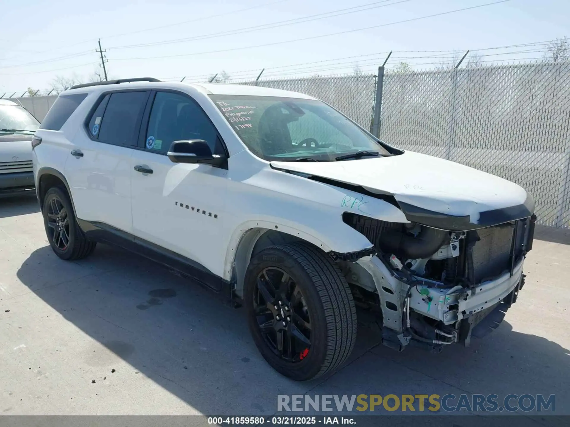 1 Фотография поврежденного автомобиля 1GNERKKW4MJ164822 CHEVROLET TRAVERSE 2021