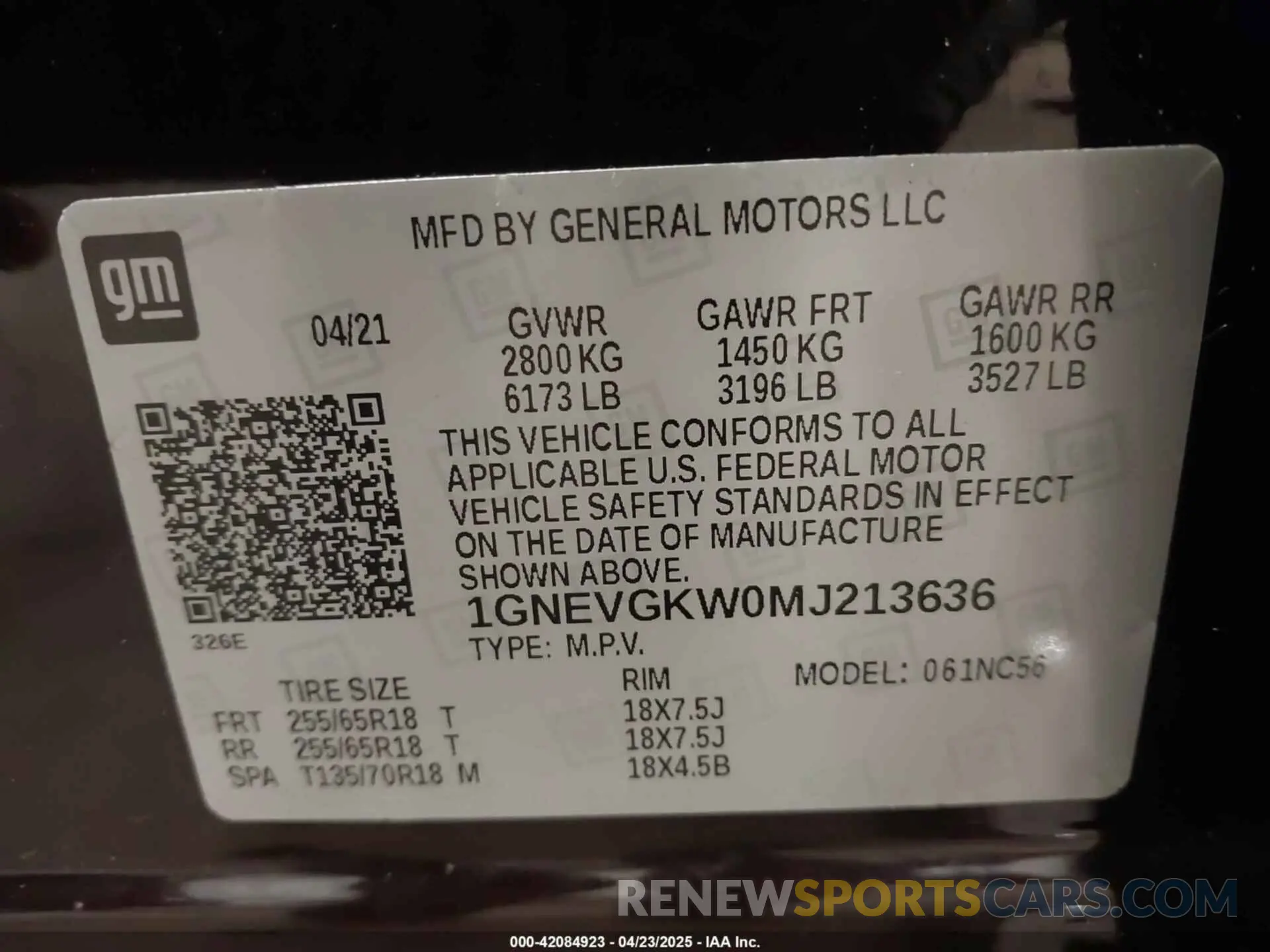 9 Фотография поврежденного автомобиля 1GNEVGKW0MJ213636 CHEVROLET TRAVERSE 2021