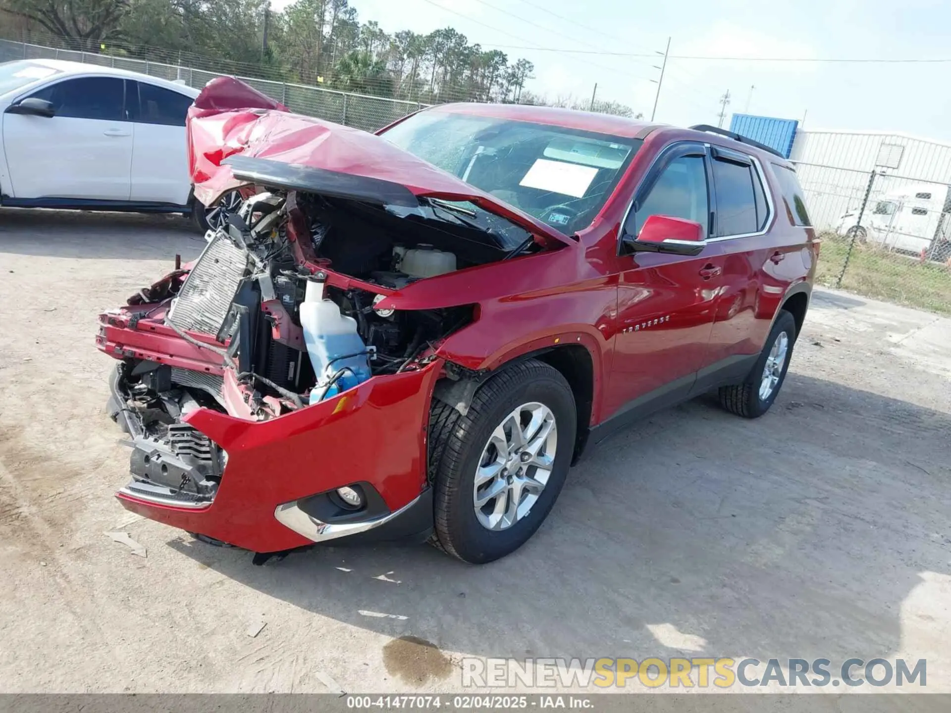 2 Фотография поврежденного автомобиля 1GNEVGKW1MJ100973 CHEVROLET TRAVERSE 2021