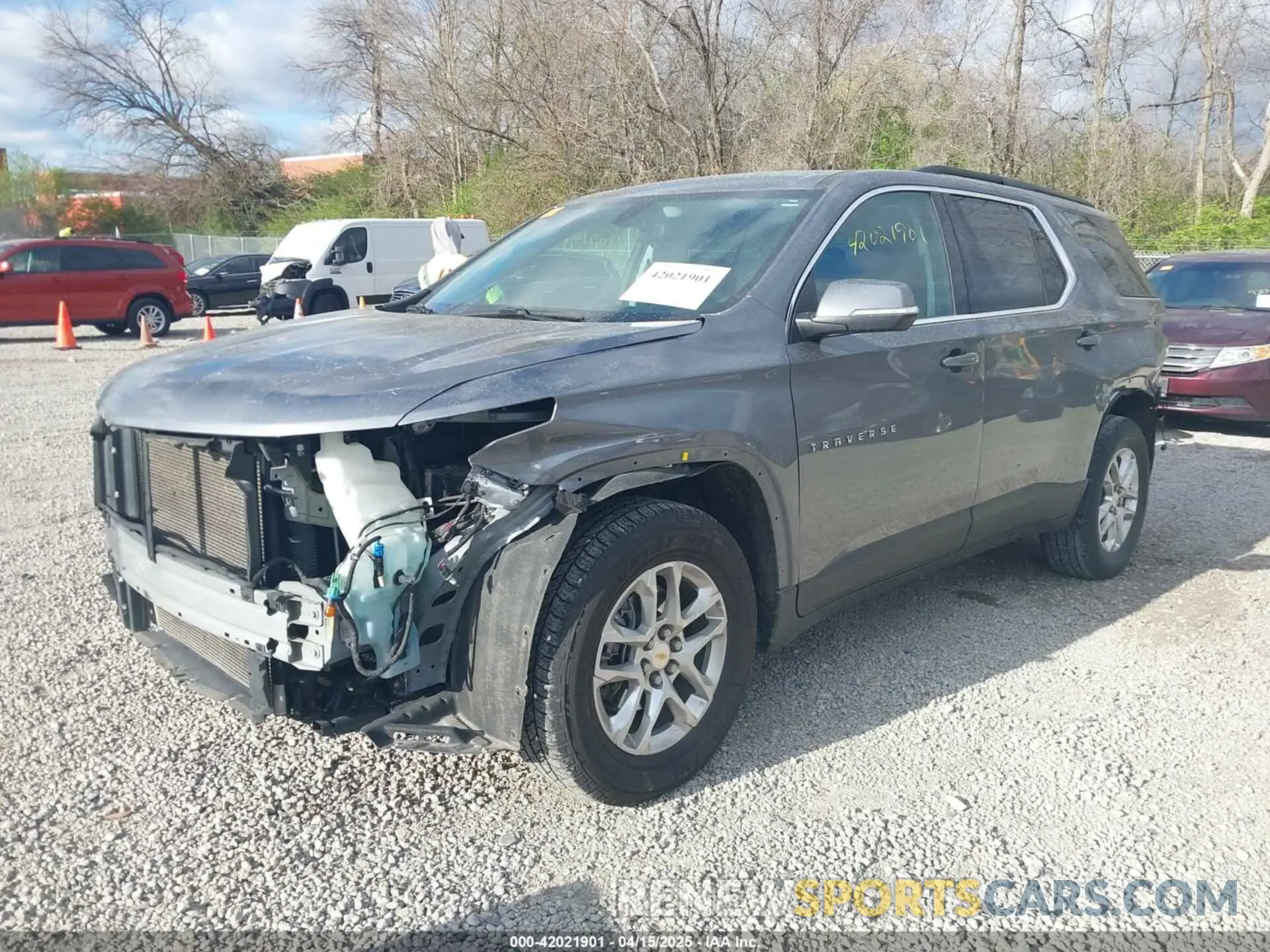 2 Фотография поврежденного автомобиля 1GNEVGKW1MJ214200 CHEVROLET TRAVERSE 2021