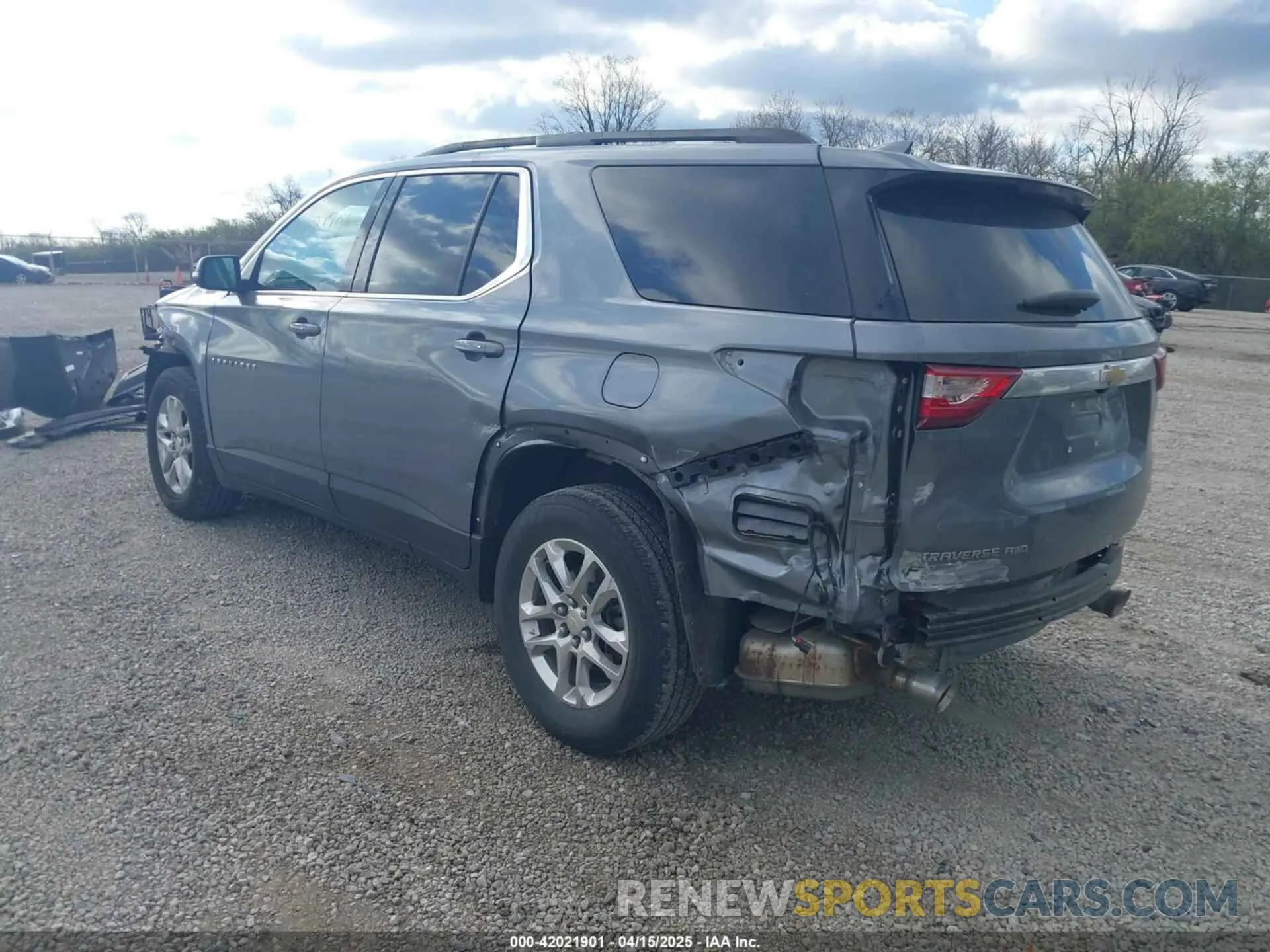 3 Фотография поврежденного автомобиля 1GNEVGKW1MJ214200 CHEVROLET TRAVERSE 2021