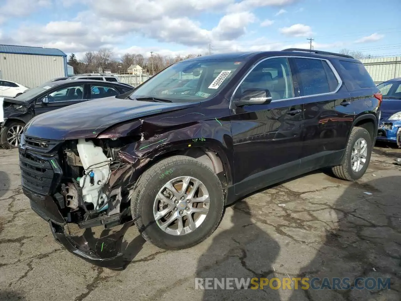 1 Фотография поврежденного автомобиля 1GNEVGKW2MJ257833 CHEVROLET TRAVERSE 2021