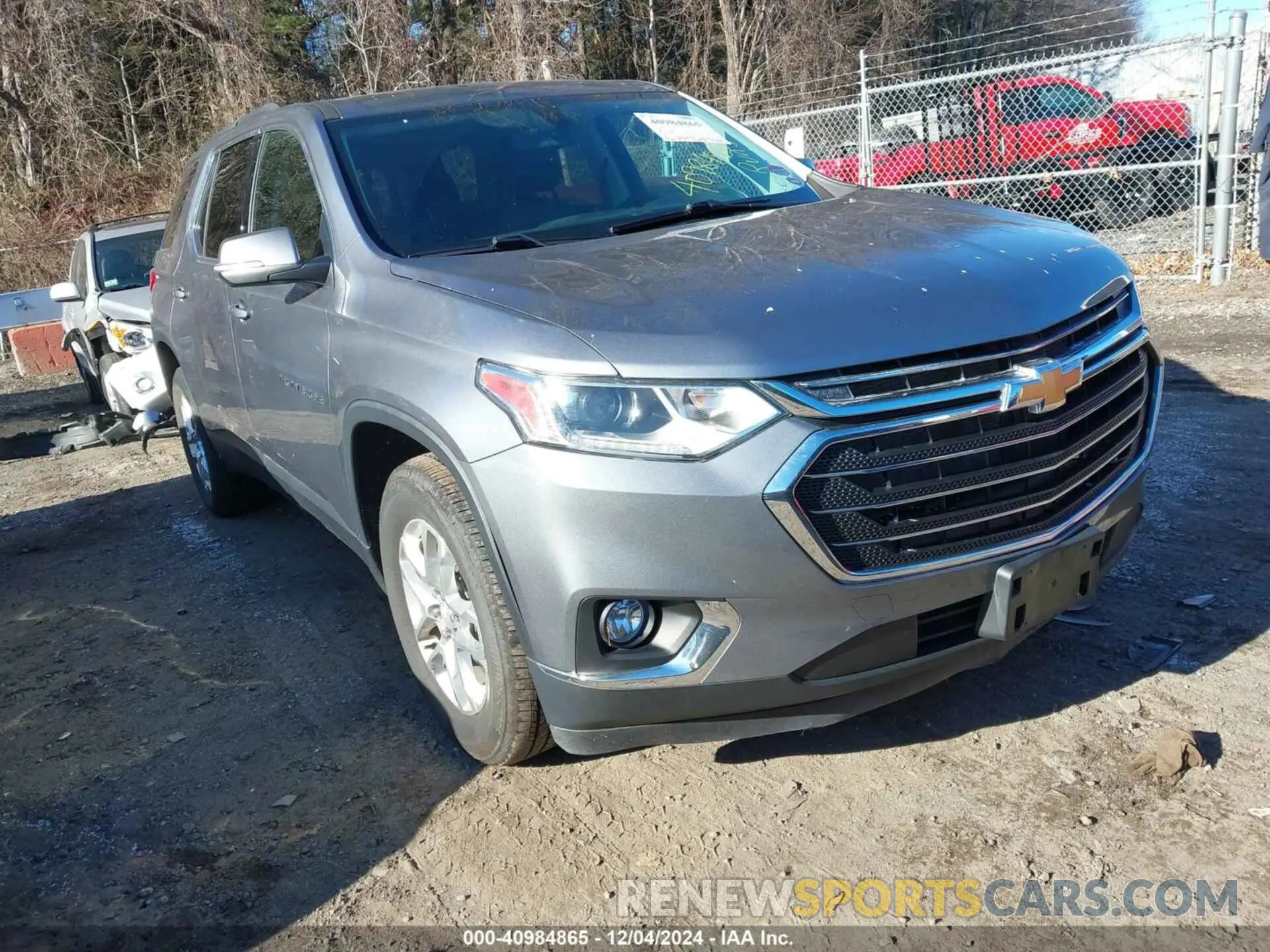 1 Photograph of a damaged car 1GNEVGKW4MJ238443 CHEVROLET TRAVERSE 2021