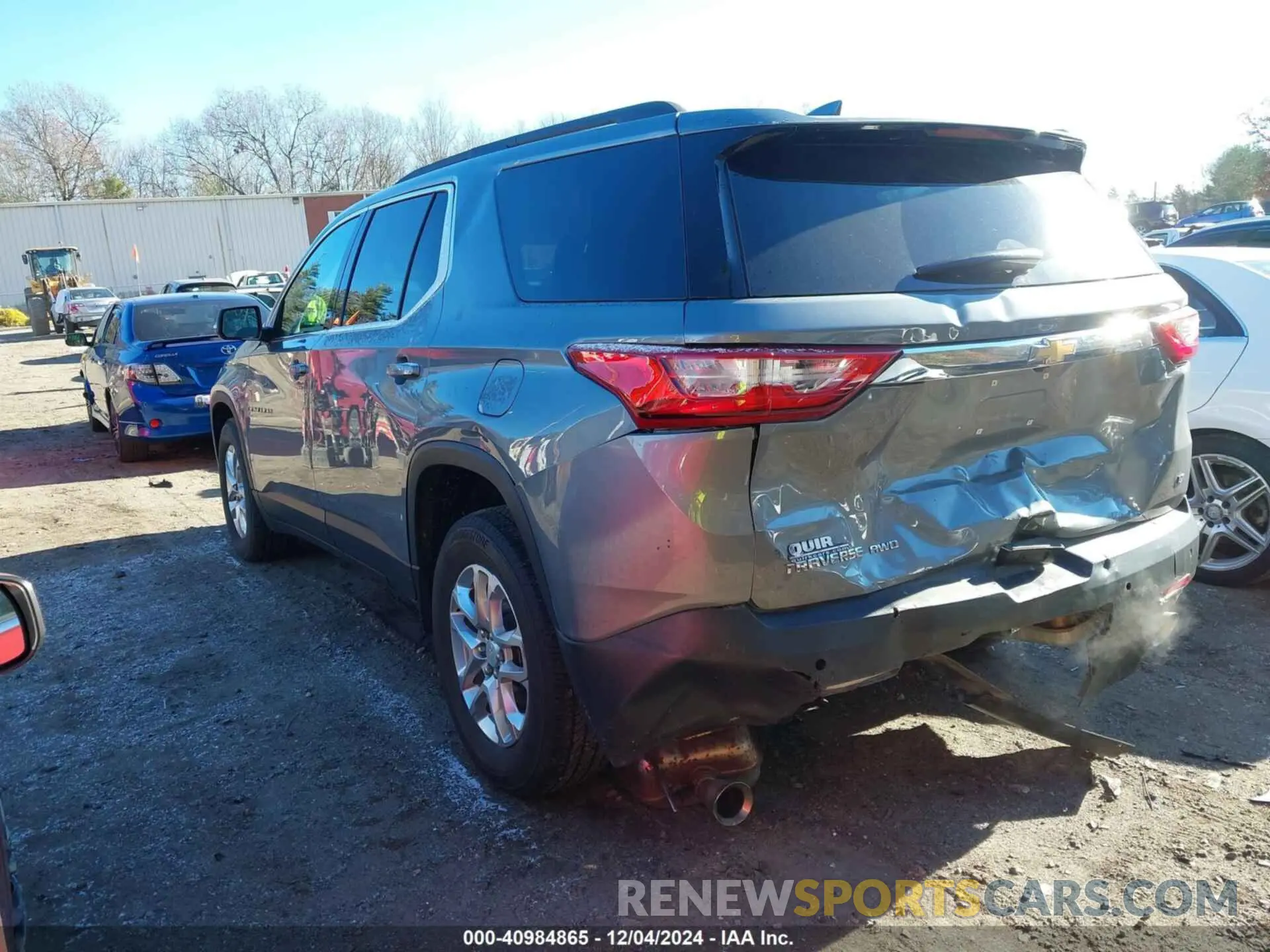 3 Photograph of a damaged car 1GNEVGKW4MJ238443 CHEVROLET TRAVERSE 2021