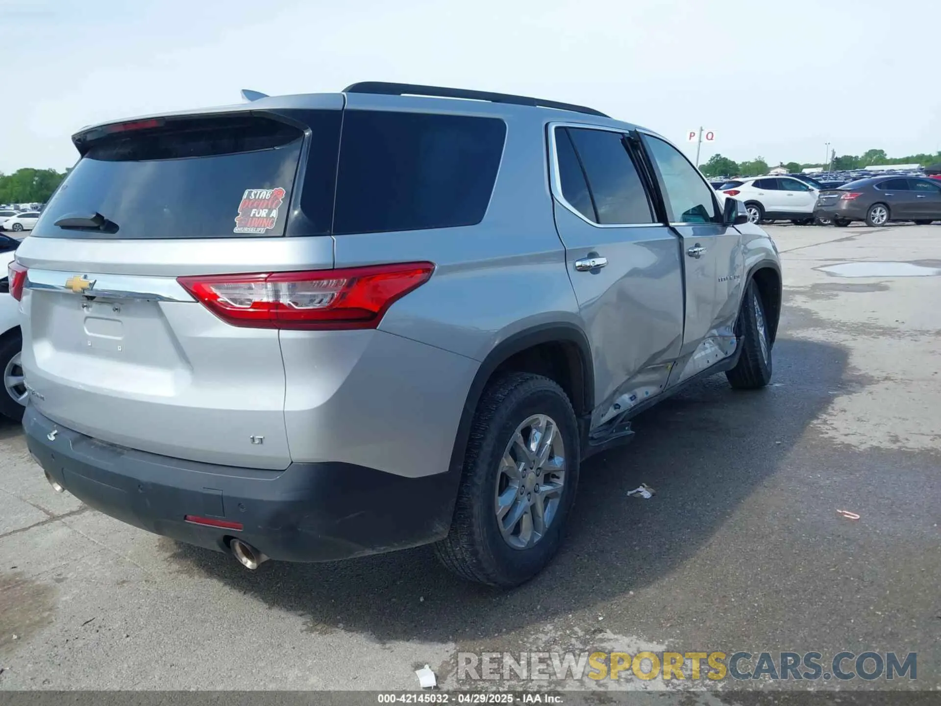 4 Фотография поврежденного автомобиля 1GNEVGKW6MJ162515 CHEVROLET TRAVERSE 2021