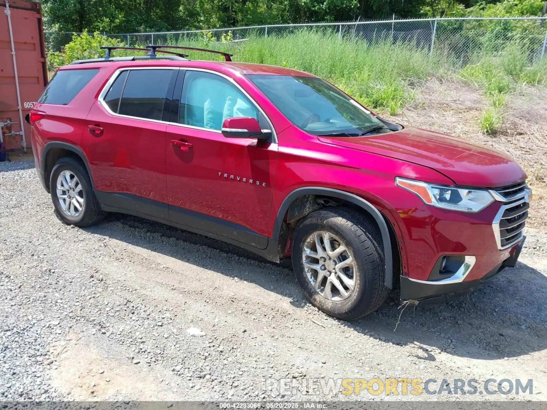 1 Photograph of a damaged car 1GNEVGKW7MJ171854 CHEVROLET TRAVERSE 2021