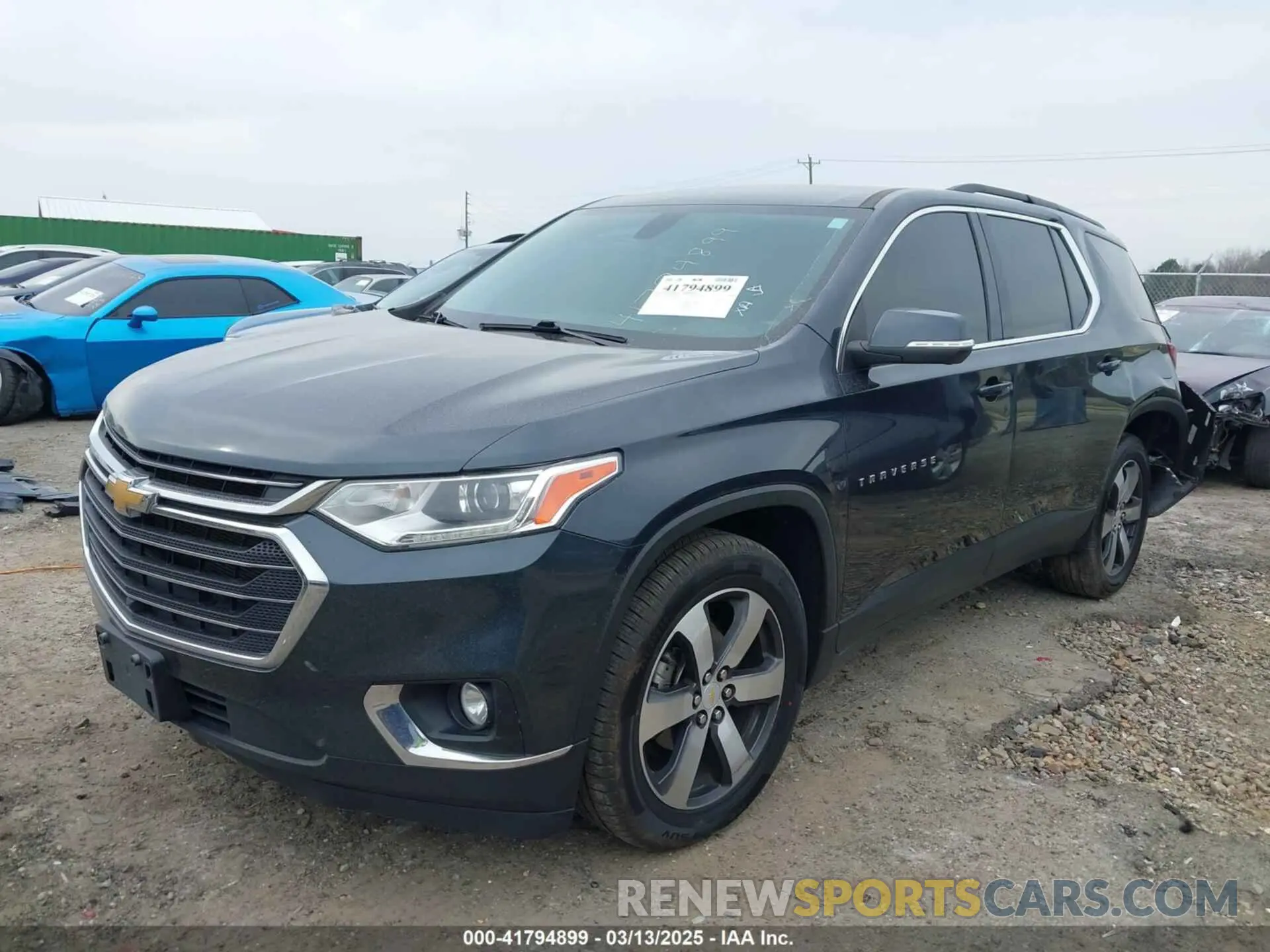 2 Photograph of a damaged car 1GNEVHKW6MJ214098 CHEVROLET TRAVERSE 2021