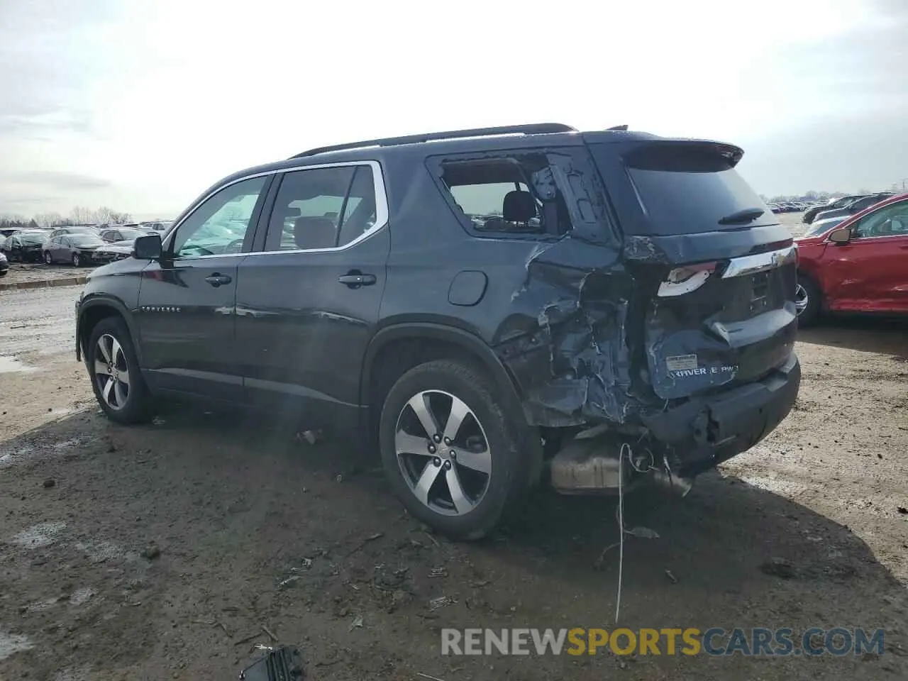 2 Photograph of a damaged car 1GNEVHKWXMJ174155 CHEVROLET TRAVERSE 2021