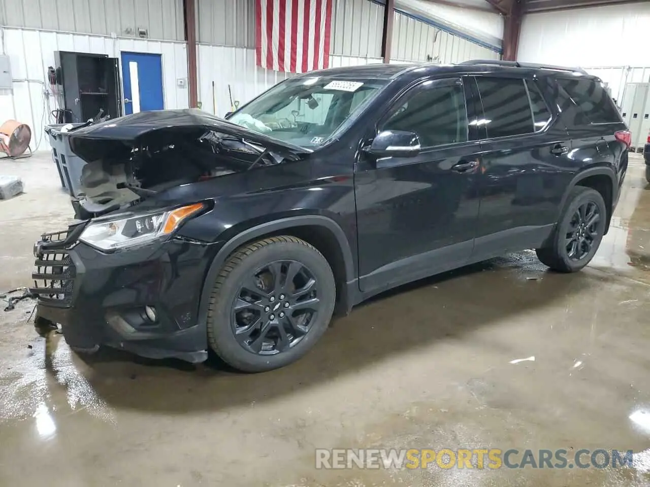 1 Photograph of a damaged car 1GNEVJKW1MJ101991 CHEVROLET TRAVERSE 2021