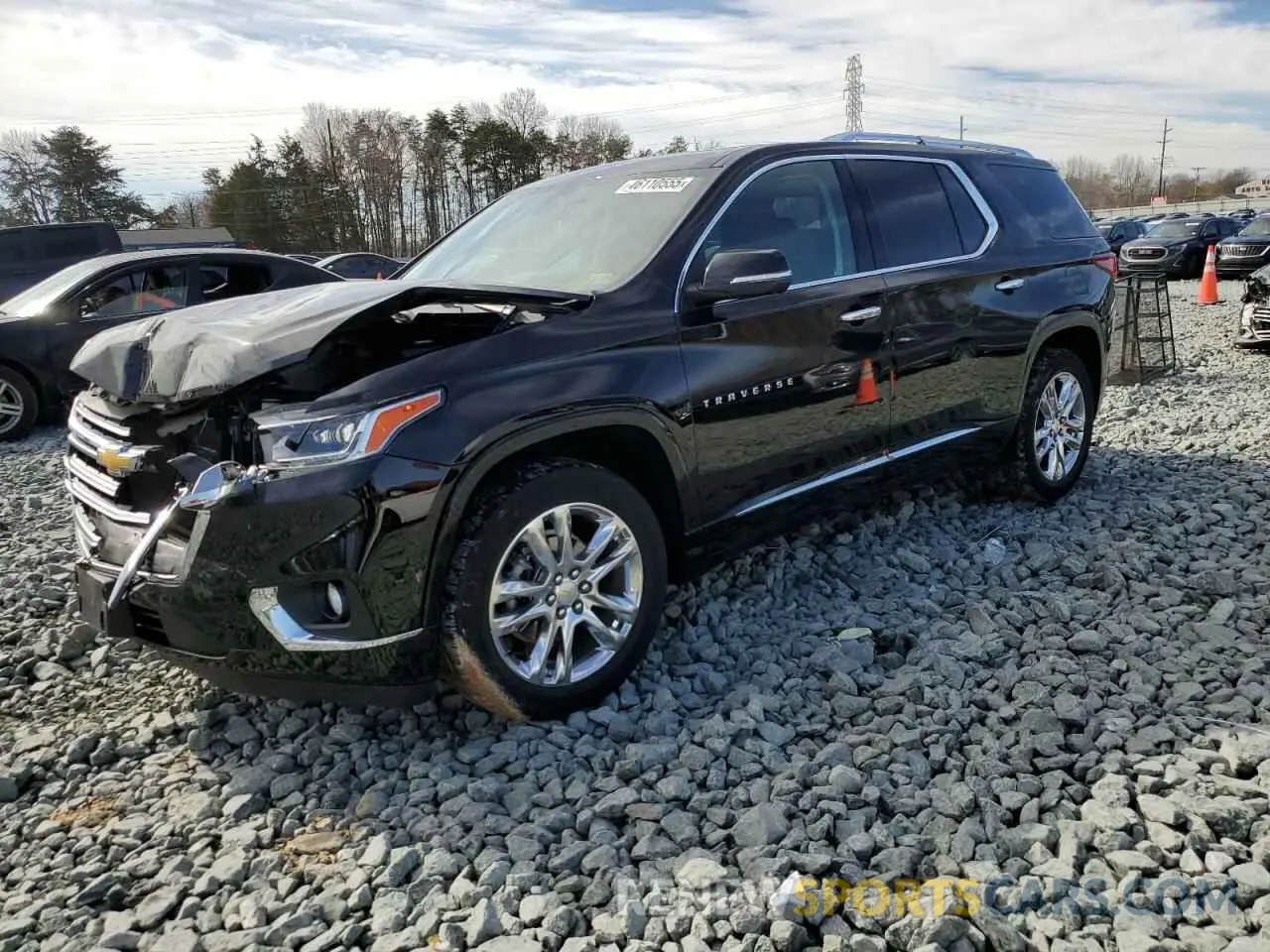 1 Photograph of a damaged car 1GNEVNKW5MJ176538 CHEVROLET TRAVERSE 2021