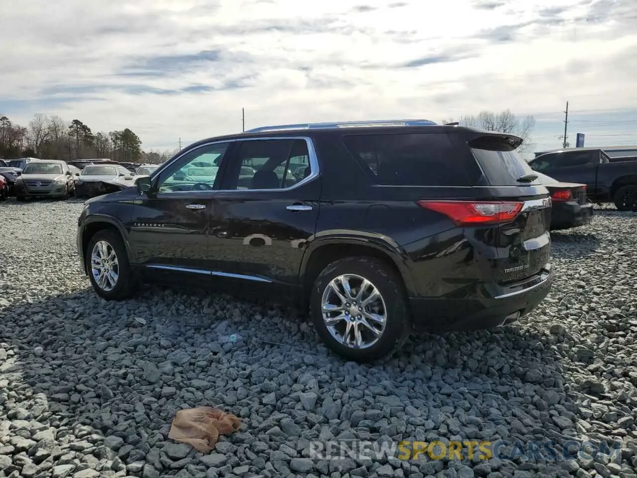 2 Photograph of a damaged car 1GNEVNKW5MJ176538 CHEVROLET TRAVERSE 2021