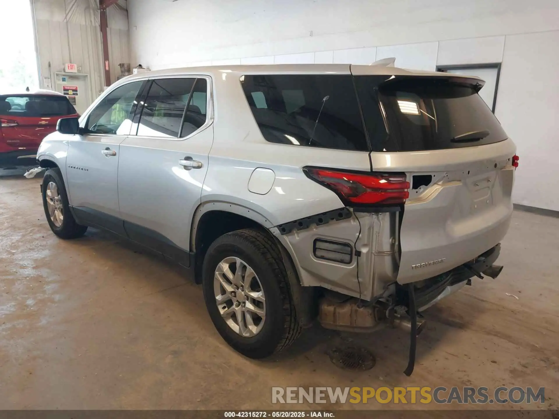 3 Photograph of a damaged car 1GNERFKW3NJ114938 CHEVROLET TRAVERSE 2022
