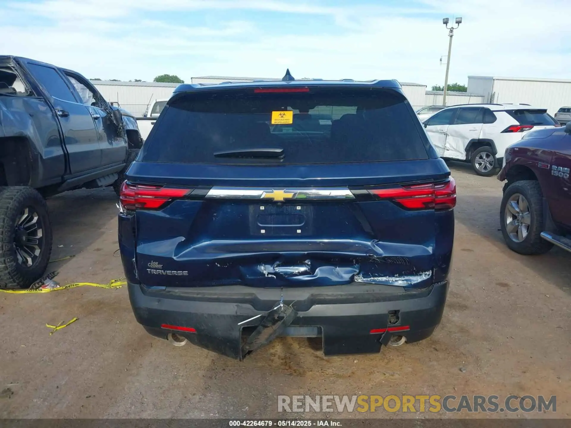 15 Photograph of a damaged car 1GNERFKW7NJ134688 CHEVROLET TRAVERSE 2022