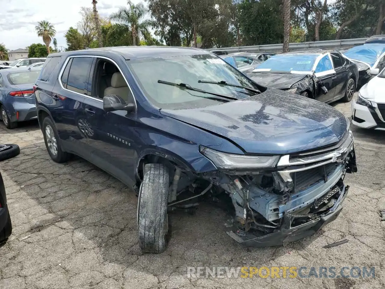 4 Фотография поврежденного автомобиля 1GNERFKWXNJ123474 CHEVROLET TRAVERSE 2022