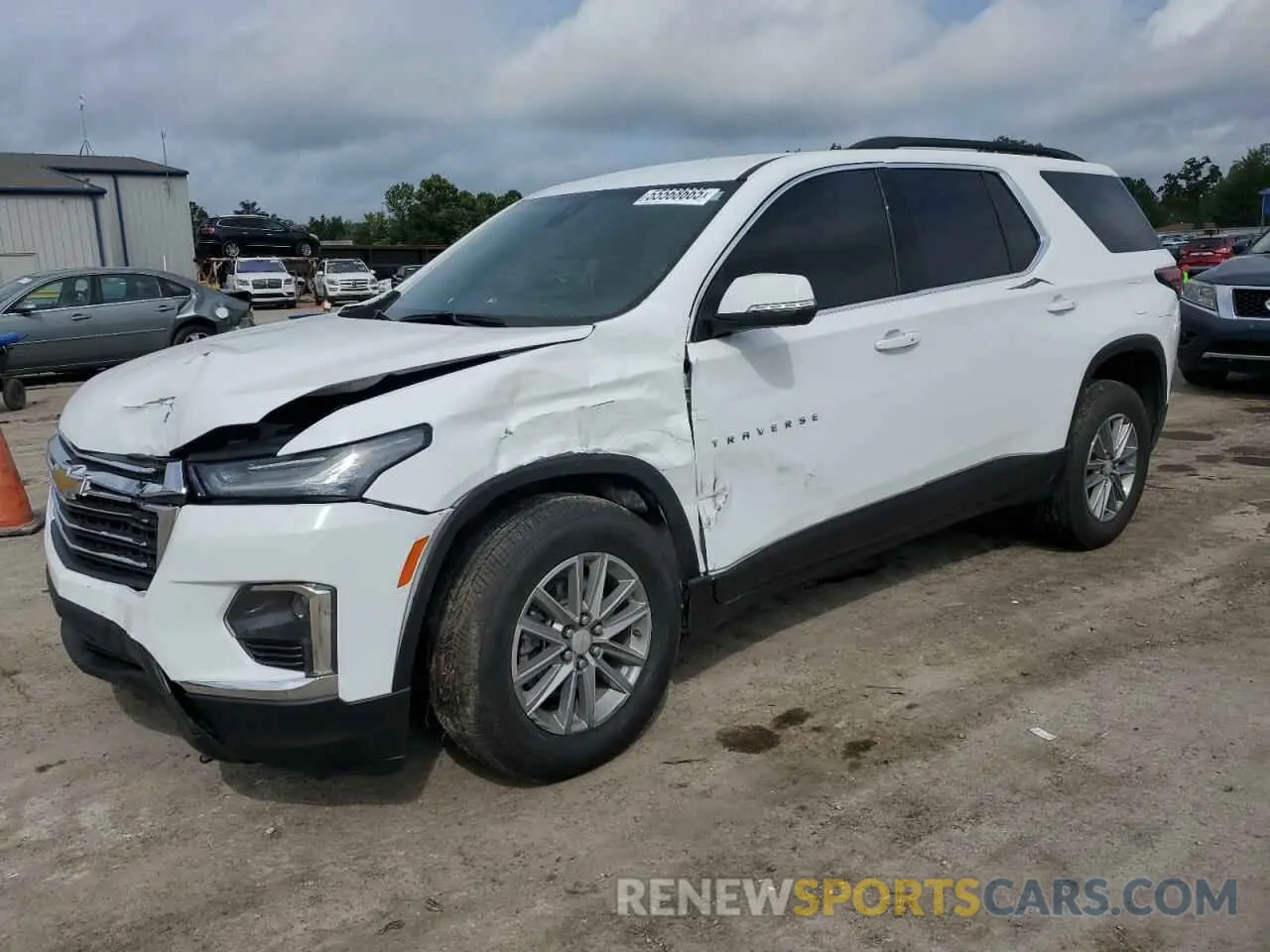 1 Photograph of a damaged car 1GNERGKW1NJ188428 CHEVROLET TRAVERSE 2022
