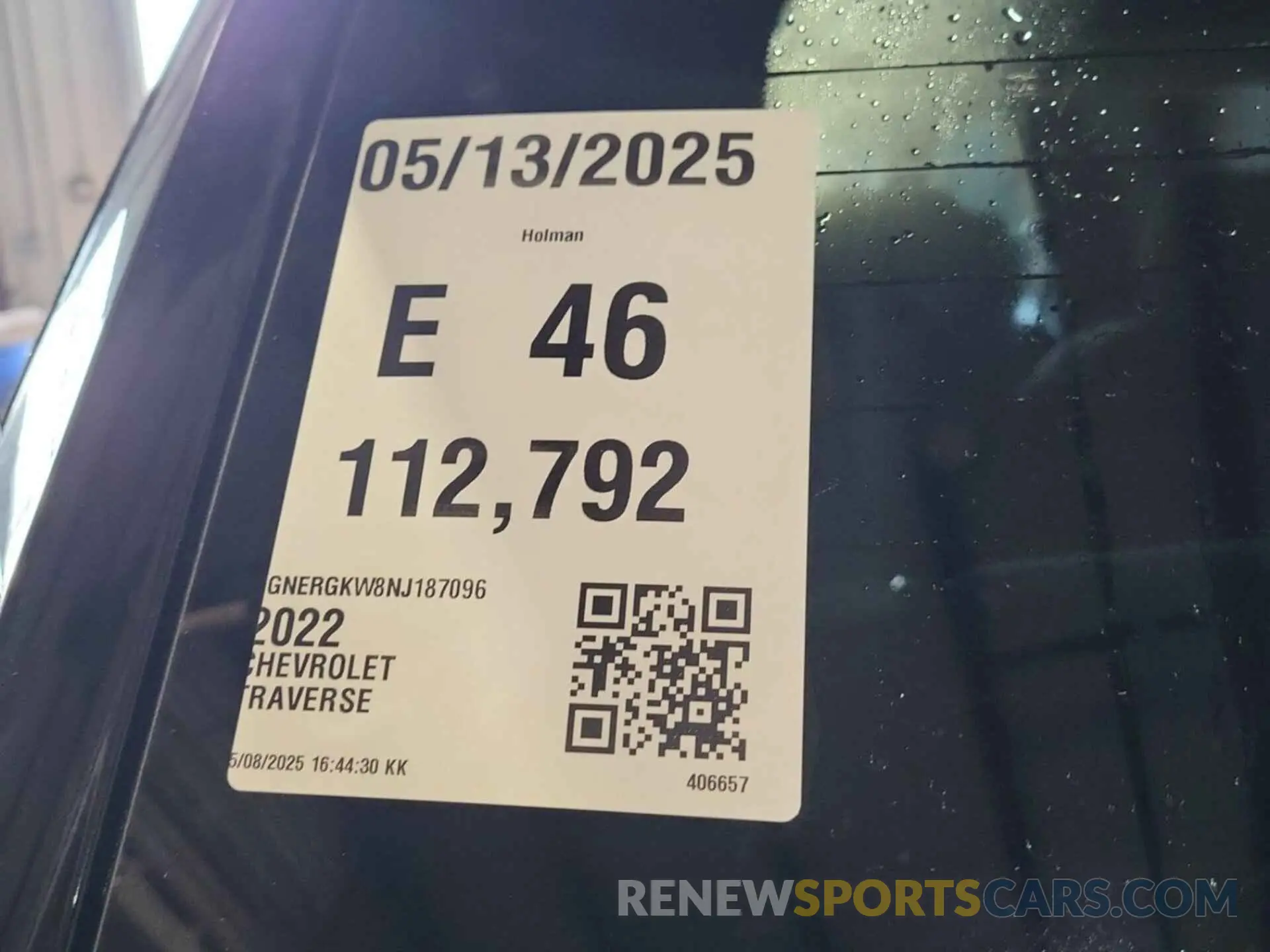 22 Фотография поврежденного автомобиля 1GNERGKW8NJ187096 CHEVROLET TRAVERSE 2022