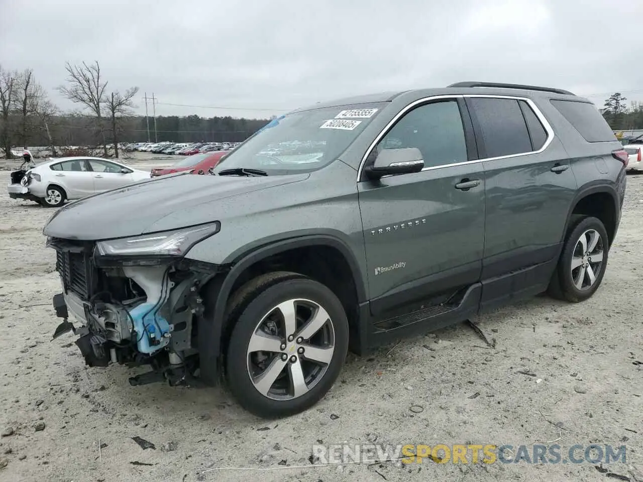 1 Photograph of a damaged car 1GNERHKW1NJ112214 CHEVROLET TRAVERSE 2022