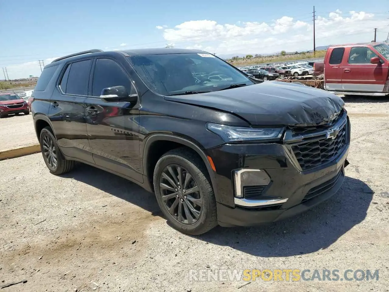 4 Photograph of a damaged car 1GNERJKW2NJ154401 CHEVROLET TRAVERSE 2022