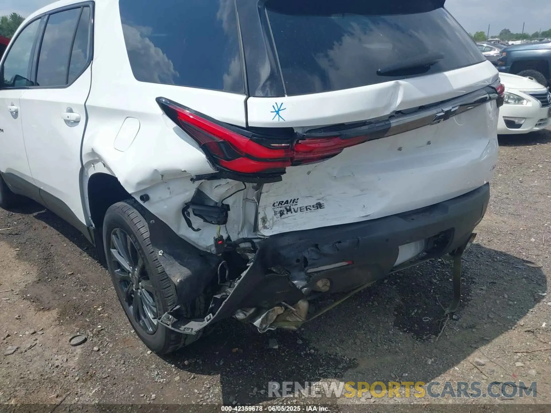 6 Фотография поврежденного автомобиля 1GNERJKW9NJ189470 CHEVROLET TRAVERSE 2022