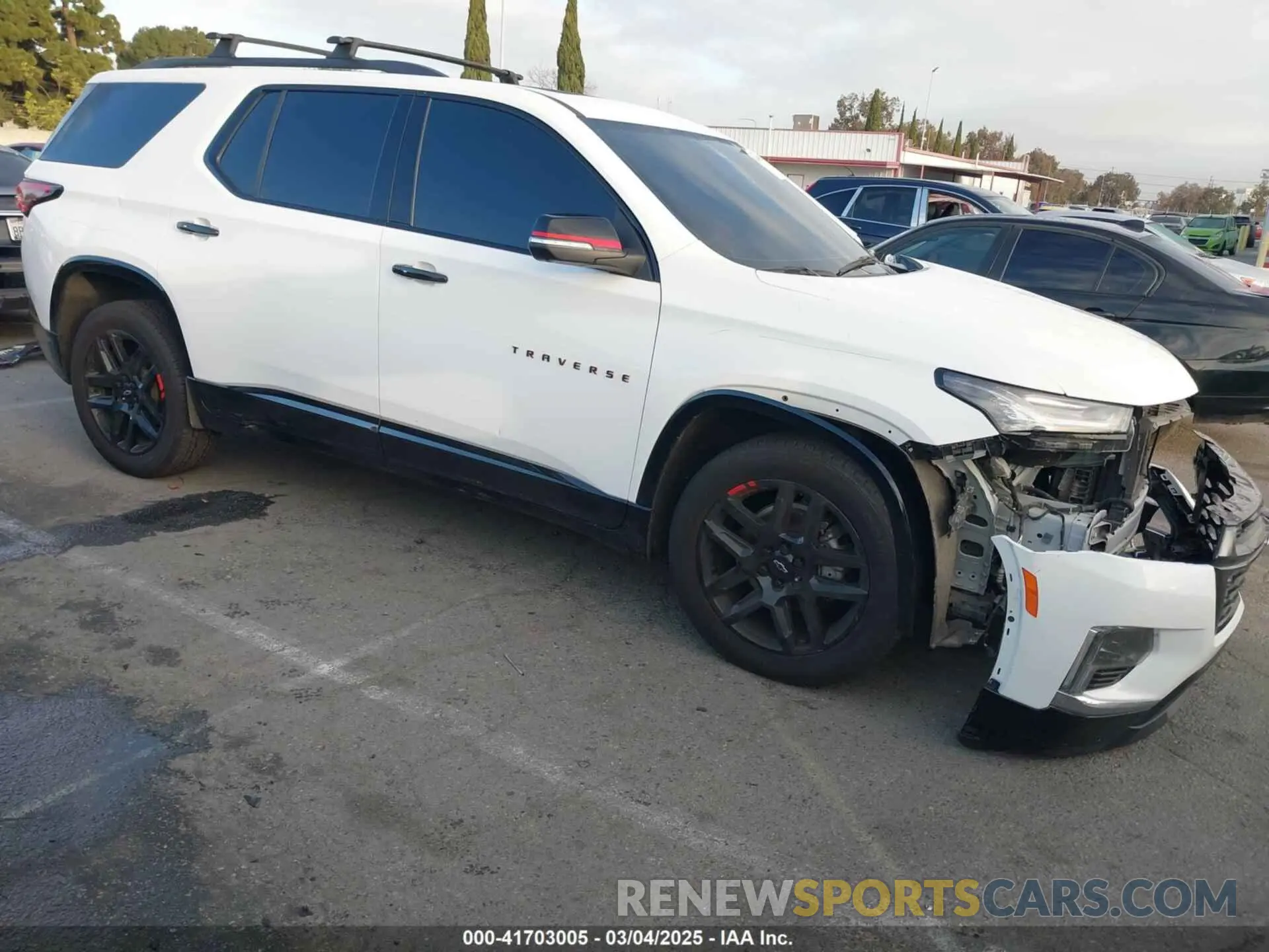 1 Photograph of a damaged car 1GNERKKW2NJ179594 CHEVROLET TRAVERSE 2022