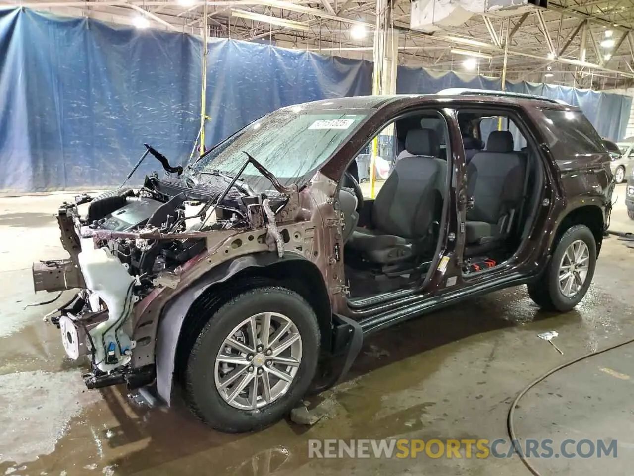 1 Photograph of a damaged car 1GNEVGKW7NJ139567 CHEVROLET TRAVERSE 2022