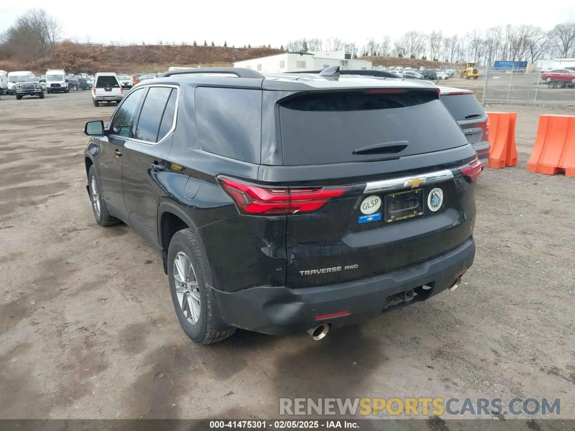 3 Фотография поврежденного автомобиля 1GNEVGKW9NJ187846 CHEVROLET TRAVERSE 2022