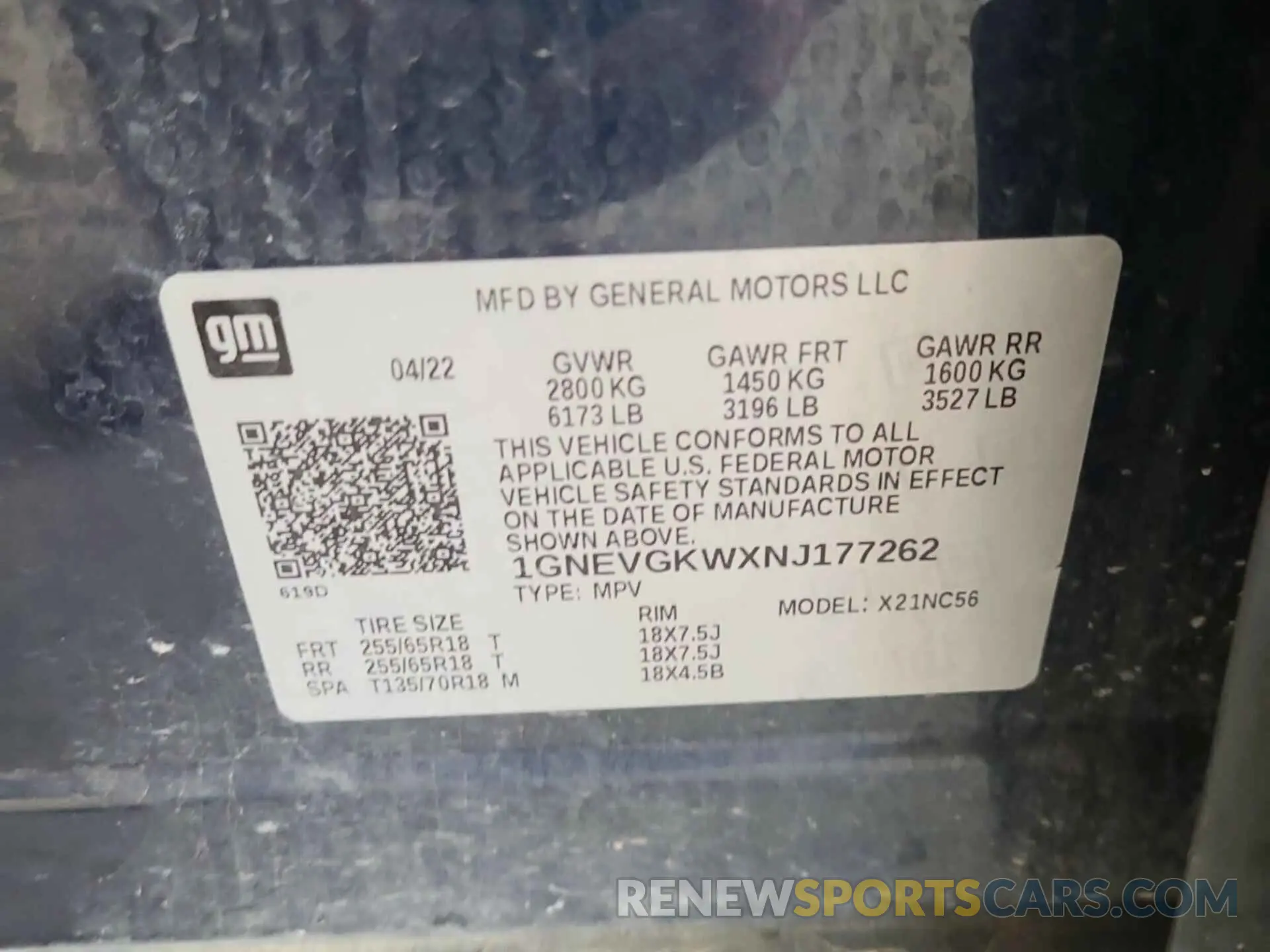 27 Фотография поврежденного автомобиля 1GNEVGKWXNJ177262 CHEVROLET TRAVERSE 2022