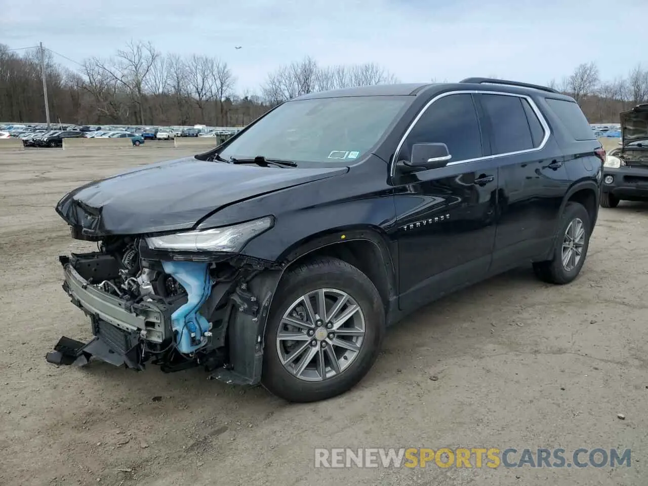 1 Photograph of a damaged car 1GNEVHKW0NJ153624 CHEVROLET TRAVERSE 2022