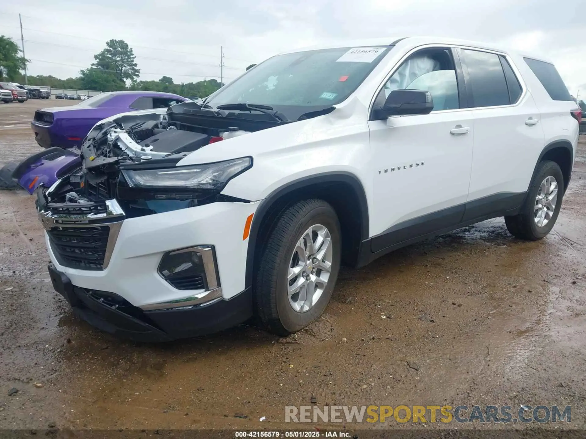 2 Photograph of a damaged car 1GNERFKW0PJ328742 CHEVROLET TRAVERSE 2023